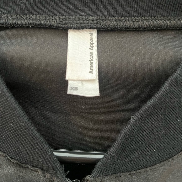 American Apparel Silk look Zip up sweater/jacket - Picture 3 of 4